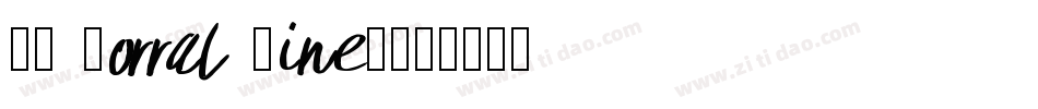 OK Corral Lined字体转换